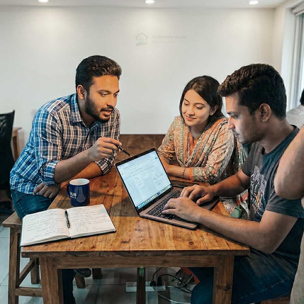 Youth collaborating - Shelter for Social Development (SSD)