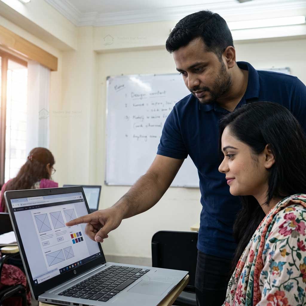 Web design session - Shelter for Social Development (SSD)